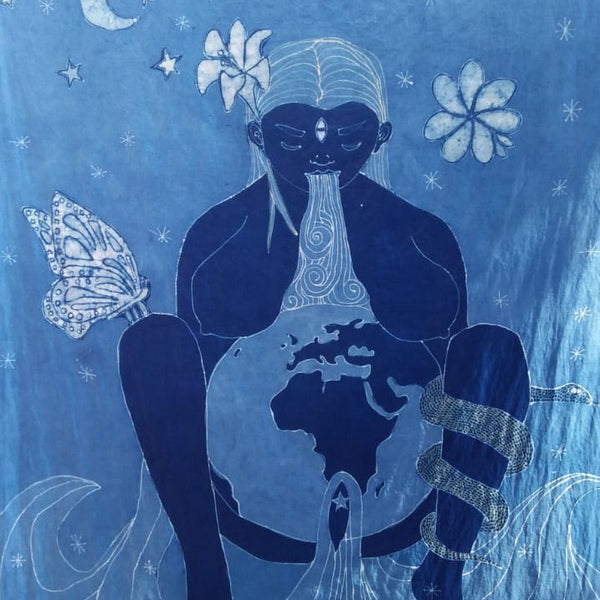 Indigo Gaia Tapestry